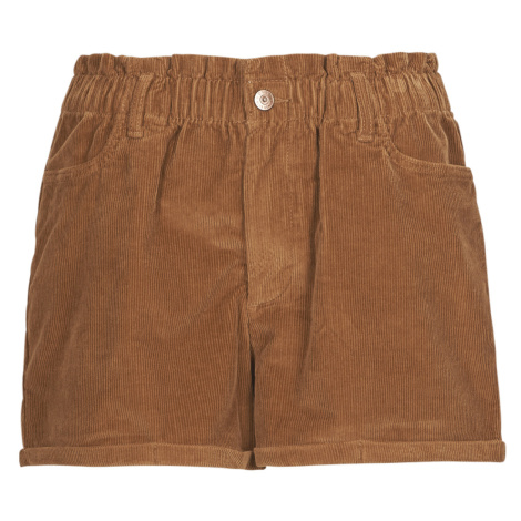 Only ONLCUBA-FLORA HW PB CORD SHORTS PNT Hnědá