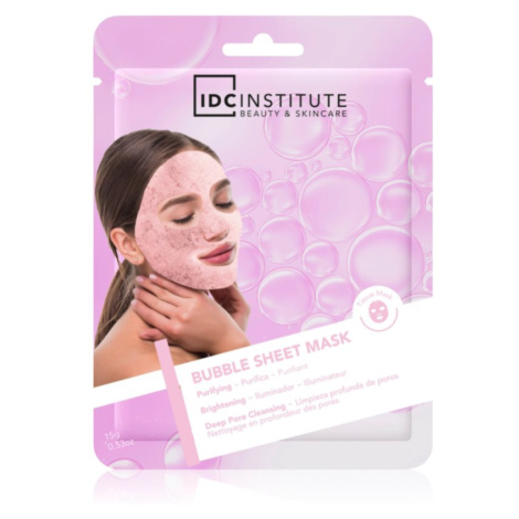 IDC Institute Bubble Sheet Mask jednorázová platýnková maska na obličej 1 ks