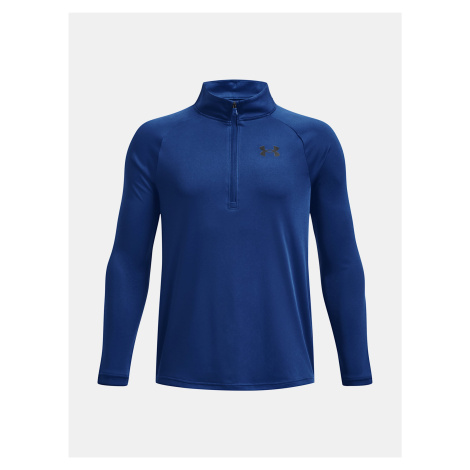 Tmavě modré sportovní tričko Under Armour UA Tech 2.0 1/2 Zip