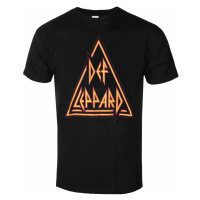 Tričko metal pánské Def Leppard - Classic Triangle - ROCK OFF - DEFLTS15MB