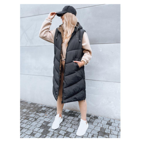 Černá oboustranná dámská vesta DStreet