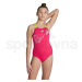 Arena Butterfly Swimsuit V Back J 006746960 - freak rose/soft green 10-11
