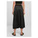 Ladies Satin Midi Skirt - black