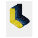 Sada pěti párů vzorovaných ponožek v modré barvě Jack & Jones Struc