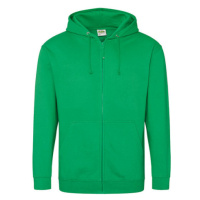 Just Hoods Pánská mikina na zip JH050 Kelly Green