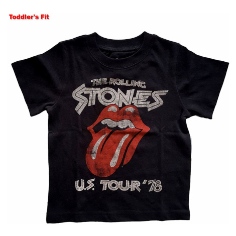 Rolling Stones tričko, US Tour &#039;78 Black, dětské RockOff