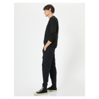 Koton Jogger Sweatpants Laced Waist Pocket Detailed