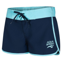 AQUA SPEED Plavecké šortky Viki Navy Blue/Blue Pattern 42