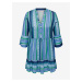 Modré dámské pruhované šaty ONLY CARMAKOMA Marrakesh