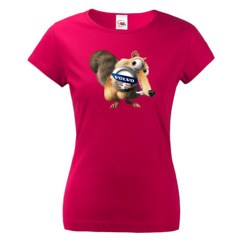 Vtipné dámské tričko s potiskem značky auta Volvo - tričko pro milovníky aut BezvaTriko