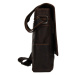 Greenwood Pánská kožená taška přes rameno Gion tm. hnědá