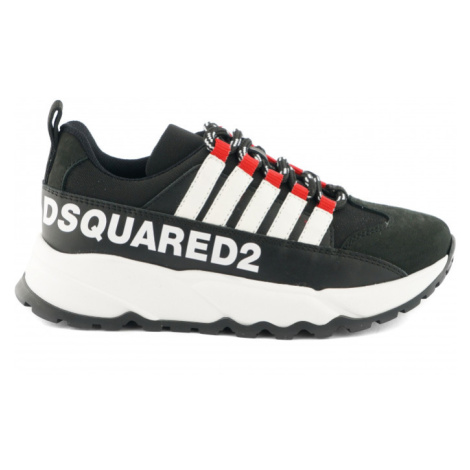 Tenisky dsquared2 run sneakers maxi logo print černá Dsquared²