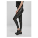 kalhoty dámské URBAN CLASSICS - Tech Mesh Faux Leather Leggings - black