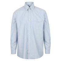 Henbury Pánská košile s dlouhým rukávem H510 Blue Oxford