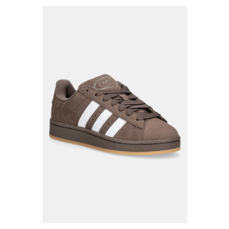 Semišové tenisky adidas Originals CAMPUS 00s J hnědá barva, JR3870