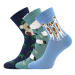 Boma Xantipa 68 Dámské vzorované ponožky - 3 páry BM000002820700100044 mix