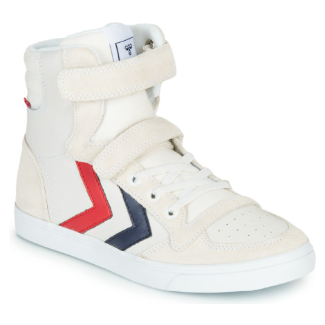 Hummel SLIMMER STADIL LEATHER HIGH JR Bílá