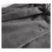 Tmavě šedý kabát s knoflíky a páskem (18808)