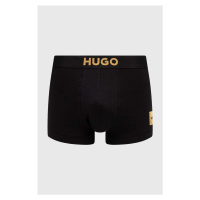 Boxerky a ponožky HUGO pánské, černá barva