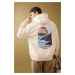 DEFACTO Oversize Fit Discovery Licensed Long Sleeve Sweatshirt