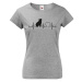 Dámské tričko pro milovníky zvířat - Anglický buldok tep
