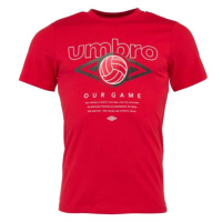 Umbro FW RETRO FOOTVALL GRAPHIC TEE Pánské triko, červená, velikost