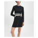 Calvin Klein Calvin Klein dámská černá elastická sukně MILANO JERSEY ZIP UP MINI SKIRT