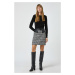 Koton Faux Leather Detailed Crowbar Skirt
