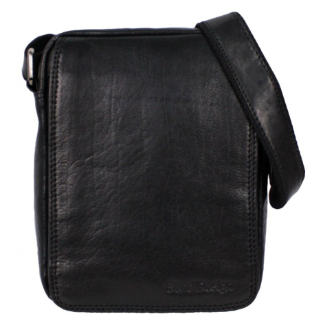 Sendi Design Pánská kožená taška přes rameno PEDRO černá