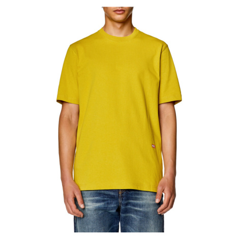 Tričko diesel t-just-l8 t-shirt žlutá