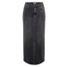 Only Noos Cilla Long Skirt - Washed Black Černá