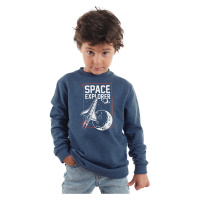 Denokids Space Explorer Boy Indigo Sweatshirt