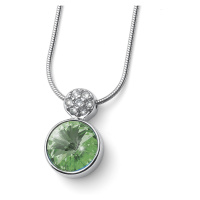 Oliver Weber Oslnivý náhrdelník s zeleným krystalem Wake 12267 214