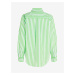 Světle zelená dámská pruhovaná košile Tommy Hilfiger