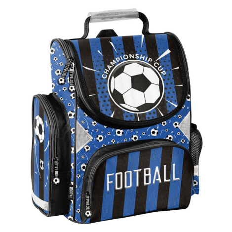 PASO Školní aktovka Football Modrá/Černá