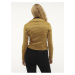 Hořčicová dámská bunda v semišové úpravě Vero Moda Jose