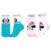 Minnie Mouse - licence Dívčí ponožky - Minnie Mouse 52349865, tyrkysová / růžový proužek Barva: 