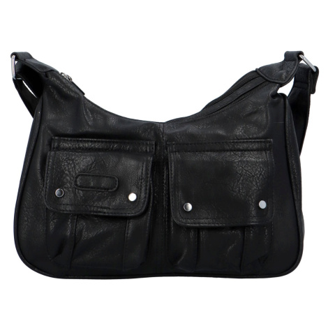 Dámská kabelka přes rameno černá - Paolo Bags Anjali černá