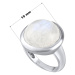 Stříbrný prsten s přírodním Měsíčním kamenem
