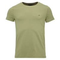 Tommy Hilfiger STRETCH SLIM FIT Pánské triko, khaki, velikost