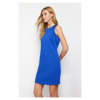 Trendyol Saxe Blue Sleeveless A-line Mini Satin Woven Mini Dress