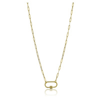 Marc Malone Originální pozlacený náhrdelník Hailey Gold Necklace MCN23016G