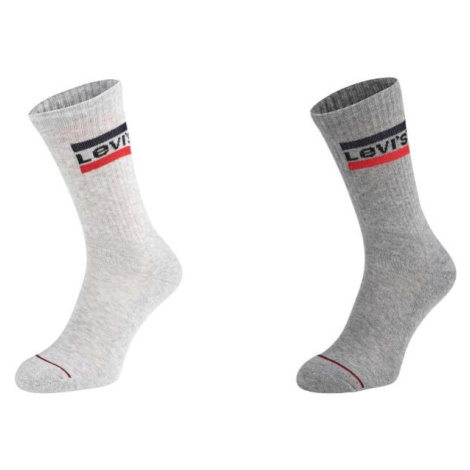 Levi's&reg; REGULAR CUT SPRTWR LOGO 2P Ponožky, šedá, velikost Levi´s