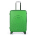 United Colors of Benetton Skořepinový cestovní kufr ULTRA LOGO Medium 60 l - zelená