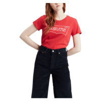 Levi's® THE PERFECT TEE HSMK OUTLINE Dámské tričko, červená, velikost