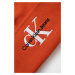 Bavlněná čepice Calvin Klein Jeans oranžová barva