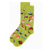 Ombre Pánské ponožky 2 páry Baxter šedá a zelená ruznobarevne