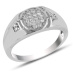OLIVIE Pánský stříbrný prsten 3728