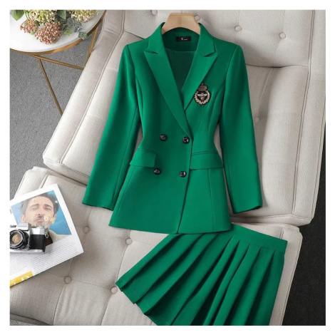 Dvoudílný dámský set – sako a sukně ve western stylu