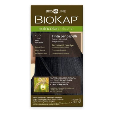 Biokap Nutricolor Delicato - Barva na vlasy 1.00 Černá přírodní 140 ml